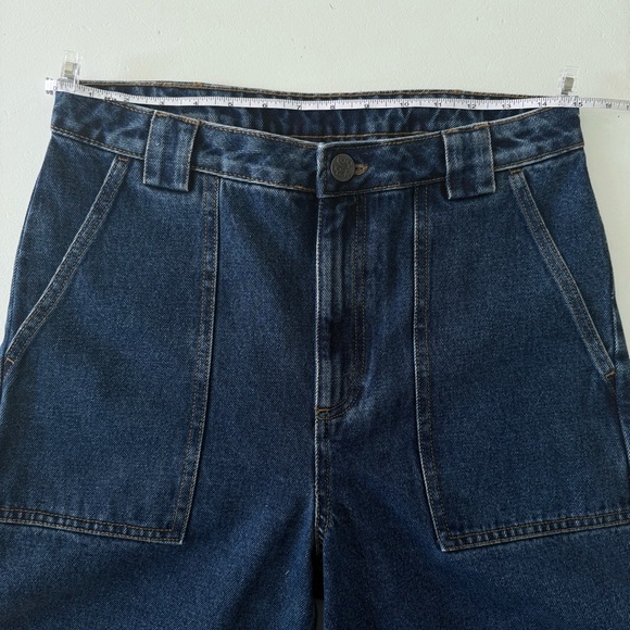 ✨Lucy & Yak Women's Mid Wash Blue High Waisted Wide-Leg Jeans NWT✨ - Picture 7 of 16
